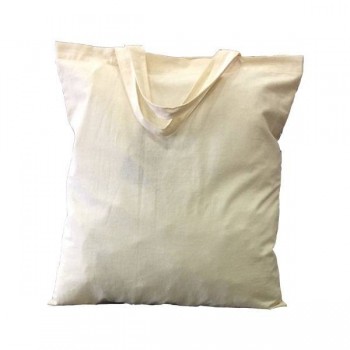 Τσάντα αγοράς με κοντά χερούλια 100% βαμβάκι